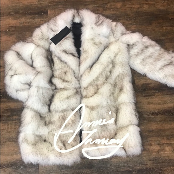 ZARA Women's Faux Fur Coat Steven Meisel(Light Beige, US M/EUR M) - Picture 8 of 11